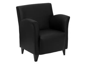 HERCULES Roman Series Black Leather Lounge Chair