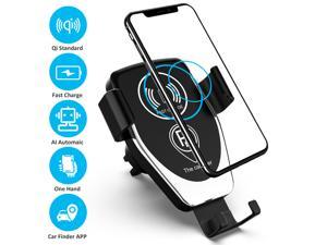 Car Qi Wireless Charger for IPhone XS Max X 8 10w Fast Wirless Charging Wireless Car Charger for Samsung S10 Xiaomi Mi 9 Huawei Mate 20 Pro Mate 20 RS