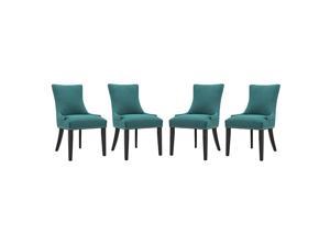 Ergode Marquis Dining Chair Fabric Set of 4 - Teal