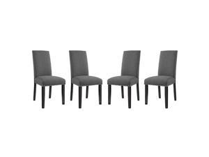 Ergode Parcel Dining Side Chair Fabric Set of 4 - Gray