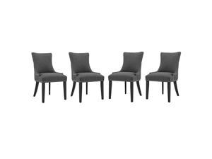 Ergode Marquis Dining Chair Fabric Set of 4 - Gray