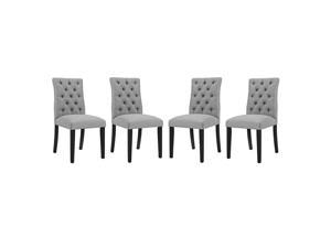 Ergode Duchess Dining Chair Fabric Set of 4 - Light Gray