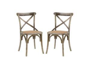 Ergode Gear Dining Side Chair Set of 2 - Gray