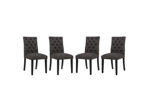 Ergode Duchess Dining Chair Fabric Set of 4 - Brown