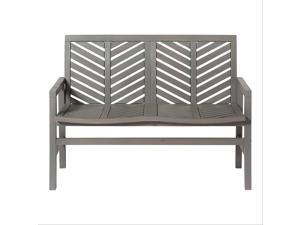 Outdoor Chevron Love Seat - Grey Wash( Pack of 2 )
