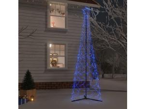 vidaXL Christmas Cone Tree Blue 500 LEDs 39.4'x118.1'