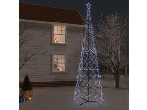 vidaXL Christmas Cone Tree Cold White 3000 LEDs 90.6'x315'