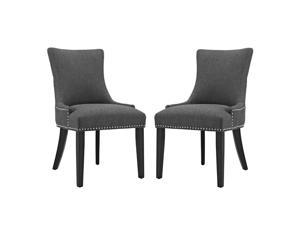 mar Dining Side Chair Fabric Set of 2 Gray