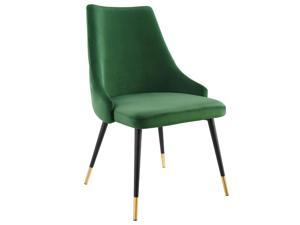 Adorn Tufted Performance Velvet Dining Side Chair Emerald