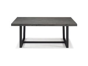 72' Rustic Solid Wood Dining Table - Grey