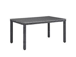 Summon 59' Outdoor Patio Dining Table - Gray