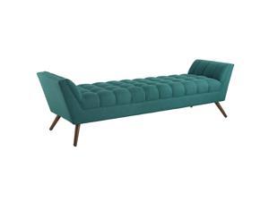 Response Upholstered Fabric Bench - Teal