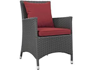 Sojourn Dining Outdoor Patio Sunbrella Armchair - Canvas Red