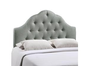 Sovereign Queen Upholstered Fabric Headboard - Gray