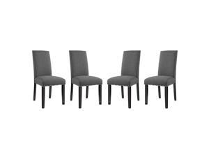 Parcel Dining Side Chair Fabric Set of 4 - Gray