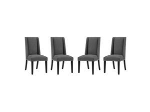 Baron Dining Chair Fabric Set of 4 - Gray