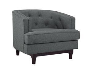 Coast Upholstered Fabric Armchair - Gray