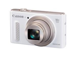 Canon - 0112C001 - Canon PowerShot SX610 HS 20.2 Megapixel Compact Camera - White - 3 LCD - 16:9 - 18x Optical Zoom - 4x Canon - 0112C001 - Canon PowerShot SX610 HS 20.2 Megapixel Compact Camera - White - 3 LCD - 16:9 - 18x Optical Zoom - 4x