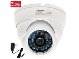 VideoSecu Dome 600TV Line Built-in 1/3' SONY CCD Outdoor Surveillance Security Camera IR Day Night Vision Vandal Proof Infrared 3.6mm Wide Angle.