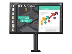 LG Ergo 27BN88Q-B - LED monitor - 27' - 2560 x 1440 QHD - IPS - 350 cd/m2 - 1000:1 - HDR10 - 5 ms - 2xHDMI, DisplayPort, USB-C - Speakers - Black.