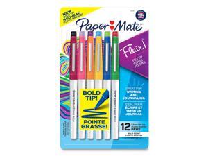 Paper Mate 2126543 Paper Mate Profile Gel Pens - 0.5 mm Pen Point Size -  Red Gel-based Ink - 1 Dozen