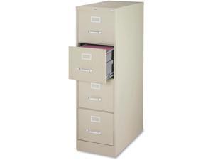 Lorell Vertical File 4-Drawer Legal 18'x26-1/2'x52' Putty 60197