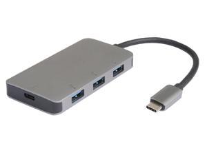 Monoprice USB-C 3 Port USB 3.0 Hub and Gigabit Ethernet Adapter - White, Portable, Windows And Mac OS X Compatible - Select Series Monoprice USB-C 3 Port USB 3.0 Hub and Gigabit Ethernet Adapter - White, Portable, Windows And Mac OS X Compatible - Select Series