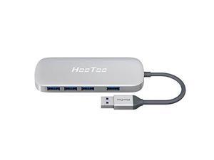 USB Hub, HooToo Ultra Slim 4-Port USB 3.0 Data Hub (5Gbps Transfer Speed, Anodized Alloy, Compact, Lightweight, For Mac and Windows OS) - Silver USB Hub, HooToo Ultra Slim 4-Port USB 3.0 Data Hub (5Gbps Transfer Speed, Anodized Alloy, Compact, Lightweight, For Mac and Windows OS) - Silver
