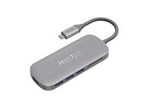 USB C Hub, HooToo USB C Adapter with 100W Type C Power Delivery, HDMI Output, Card Reader, 3 USB 3.0 Ports for 2016/2017 MacBook Pro and Windows Type C laptop - Gray USB C Hub, HooToo USB C Adapter with 100W Type C Power Delivery, HDMI Output, Card Reader, 3 USB 3.0 Ports for 2016/2017 MacBook Pro and Windows Type C laptop - Gray