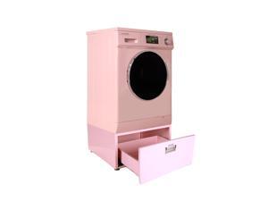 Equator EZ 4400 N Pink All-in-one New Compact Combo Washer Dryer with Pedestal Storage Drawer Equator EZ 4400 N Pink All-in-one New Compact Combo Washer Dryer with Pedestal Storage Drawer