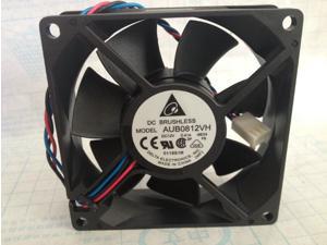 NEW Original Delta AUB0812VH 8CM 8025 12V 0.41A 3-wire 3-pin ultra quiet large air volume cooling fan
