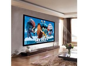 92" Aluminum Fixed Frame 16:9 Projector Screen Velvet Matte White Home Theater 92" Aluminum Fixed Frame 16:9 Projector Screen Velvet Matte White Home Theater
