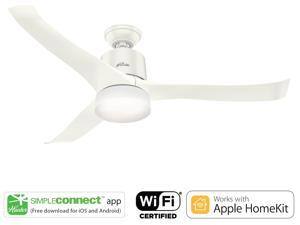 Ceiling Fans Newegg Com Hunter Wifi Enabled Homekit Compatible 54 Symphony Fresh White Ceiling Fan
