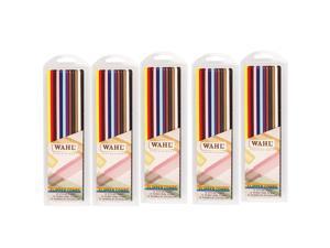5 Units Wahl Assorted Colored Styling Combs 12 Pieces #3206-200