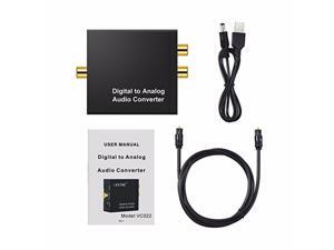 3.5MM 2*RCA Output Audio Amplifier Decoder Digital Optical Fiber Coaxial Signal to Analog Stereo Audio Converter SPDIF Adapter 3.5MM 2*RCA Output Audio Amplifier Decoder Digital Optical Fiber Coaxial Signal to Analog Stereo Audio Converter SPDIF Adapter