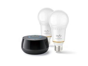 eufy Genie Smart Speaker with Amazon Alexa + Lumos WiFi Smart Bulb-Tunable White Starter Kit, Soft White To Daylight (2700K-6500K), 60W Equivalent, A19, E26, 800 Lumens