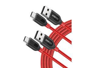 Anker [2-Pack 6ft] Powerline+ USB-C to USB-A, Double-Braided Nylon Fast Charging Cable, for Samsung Galaxy S10/ S9 / S9+ / S8 / S8+, MacBook and More