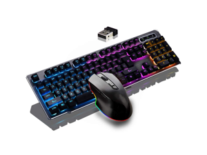 Zgeer Keyboard and Mouse Combo,Wireless 2.4G Technology, Suspended Keycap Mechanical Feel Backlit Gaming Keyboard Mouse-Fast Charging,1000 mAh Large Capacity Zgeer Keyboard and Mouse Combo,Wireless 2.4G Technology, Suspended Keycap Mechanical Feel Backlit Gaming Keyboard Mouse-Fast Charging,1000 mAh Large Capacity
