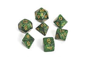 Chessex CHX25335 Dice-Speckled Golden Recon Set, One Size, Multicolor