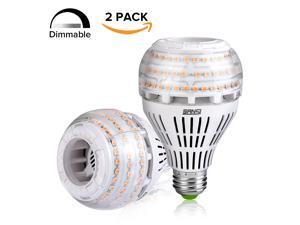 SANSI 27W (250 Watt Equivalent) A21 Dimmable LED Light Bulbs, 4000 Lumens, 3000K Soft Warm White, 270° Omni-directional, E26 Medium Screw Base LED Floodlight Bulb, 5-Year Warranty (2 Pack)