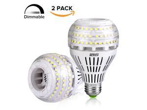 27W (250 Watt Equivalent) A21 Dimmable LED Light Bulbs, 3500 Lumens, 5000K Daylight, 270° Omni-directional, E26 Medium Screw Base LED Floodlight Bulb, 5-Year Warranty, SANSI (2 Pack)