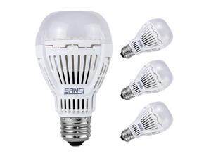 SANSI 16W (150 Watt Equivalent) LED Light Bulbs, 3000K Warm White, A19 LED Bulbs, 2000LM LED, E26 Base, Non-Dimmable, 4-Pack