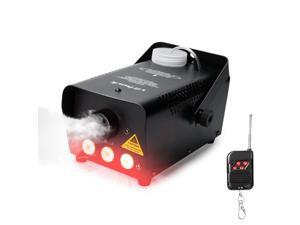 Virhuck 500W Portable RC Fog Machine with Wireless Remote Control Equipped with LED Lights, Professional Smoke Machine, Smoke Machine for Halloween Weddings Christmas Parties Dance/Drama Virhuck 500W Portable RC Fog Machine with Wireless Remote Control Equipped with LED Lights, Professional Smoke Machine, Smoke Machine for Halloween Weddings Christmas Parties Dance/Drama