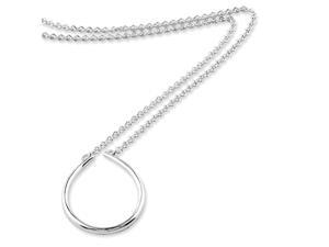18 Inch Stainless Steel Polished Fancy Lobster Closure Black Resin Cheetah Print Pendant 18 with 2in ext Necklace