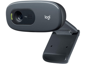 Cámara web Logitech C270 HD 720p con corrección de luz y reducción de ruido