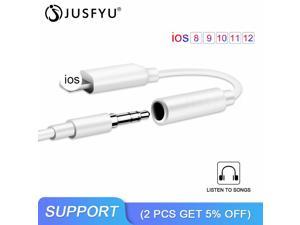 1Pcs For Lighting To 3.5mm Headphone Jack Audio Cable Converter Adapter Aux Music For iPhone 7 8 Plus X XR XS Max Earphone Splitter