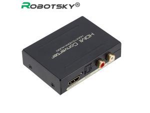 1Pcs HDMI Audio Extractor Hdmi to Hdmi Optical TOSLINK SPDIF + RCA L/R Audio Converter HDMI Audio Splitter Adapter for PC DVD HDTV