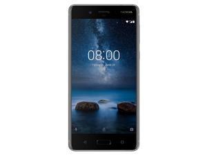Nokia 8 64GB (No CDMA, GSM only) Factory Unlocked 4G/LTE Smartphone - Silver