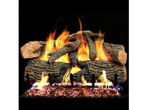 Peterson Real Fyre 30-inch Charred Evergreen Oak With Vented Propane G52 Burner - Electronic Variable Remote Peterson Real Fyre 30-inch Charred Evergreen Oak With Vented Propane G52 Burner - Electronic Variable Remote