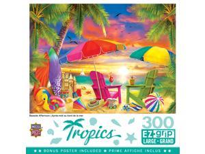 masterpieces tropics 300 puzzles collection - seaside afternoon 300 piece jigsaw puzzle